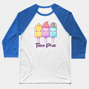 Kawaii Adorable Taste Pride Popsicles Baseball T-Shirt